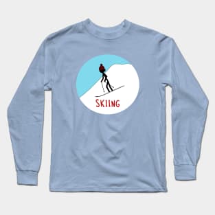 Skiing Long Sleeve T-Shirt